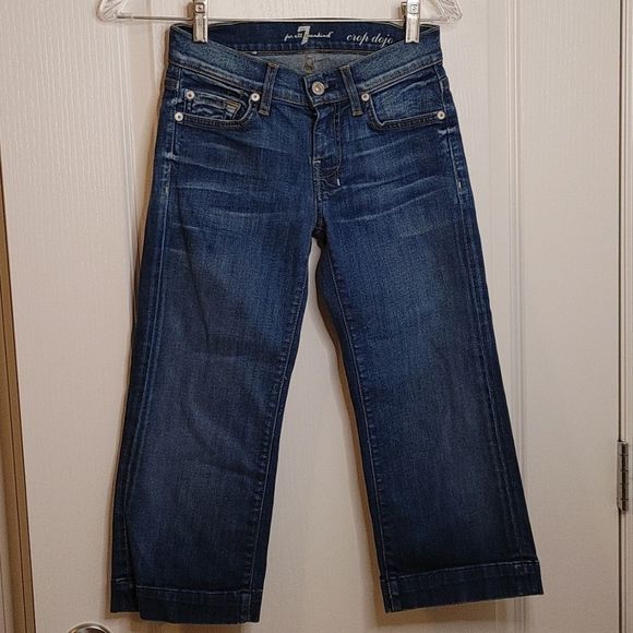 7 for all Mankind Cropped Jeans Size 24 - Picture 1 of 6